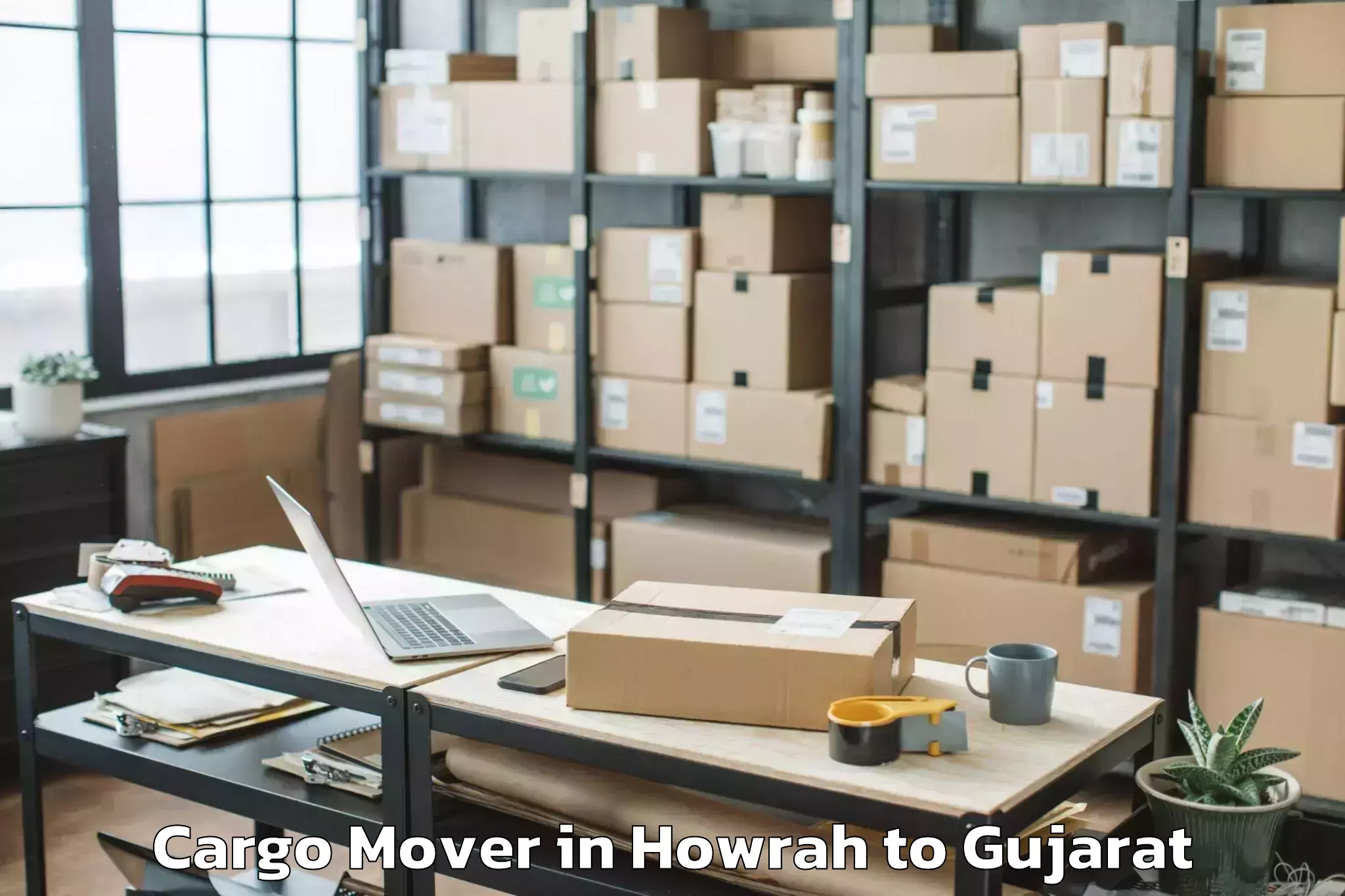 Professional Howrah to Udhana Cargo Mover